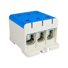 Connector WLZ35/3x150/n, color: blue, TH35,elektro-plast