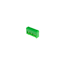 Listwa zaciskowa (izolowana) N i PE - LZG-7P, na szynę TH 35, kolor: zielony,elektro-plast