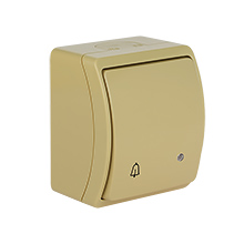 Single Push Button - Bell With Illumination VW-5L, screwless terminals, IP44,elektro-plast