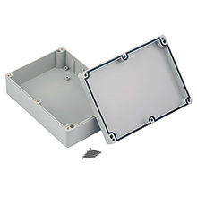 Hermetic Box PHP-74, with cast gasket, lid on screws, gray, IP67,elektro-plast