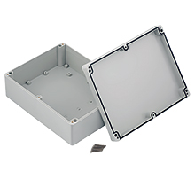 Hermetic Box PHP-90, with cast gasket, lid on screws, gray, IP67,elektro-plast