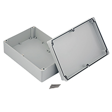Hermetic Box PHP-95, with cast gasket, lid on screws, gray, IP67,elektro-plast