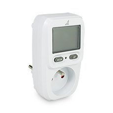 WME energy meter Wattmeter, 230V~, 16A, 3680W, LCD, €/KWh,elektro-plast