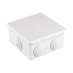 Installation Box PI 80x80, with glands, snap-on cover,  hole plugs for assembly holes, colour: white, IP44