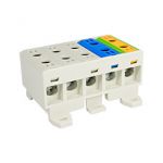 Connector WLZ35/5x35/sssnz, color: 3x gray, blue, yellow-green, TH35