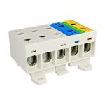 Connector WLZ35/5x50/sssnz, color: 3x gray, blue, yellow-green, TH35