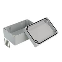 Industrial Hermetic Boxes PHP - Hermetic Box PHP-57, with cast gasket, lid on screws, gray, IP67