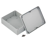 Industrial Hermetic Boxes PHP - Hermetic Box PHP-90, with cast gasket, lid on screws, gray, IP67