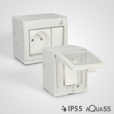 AQUA55, elektro-plast