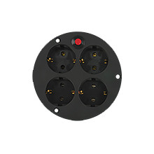  - GDPSN - Gniazdo do przedłużacza SCHUCO 4x220V + Termik - NOWE