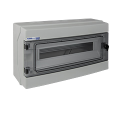  - Hermetic Distribution Board RH-18S, color: gray, door: transparent, IP65, 500VAC, 1000VDC
