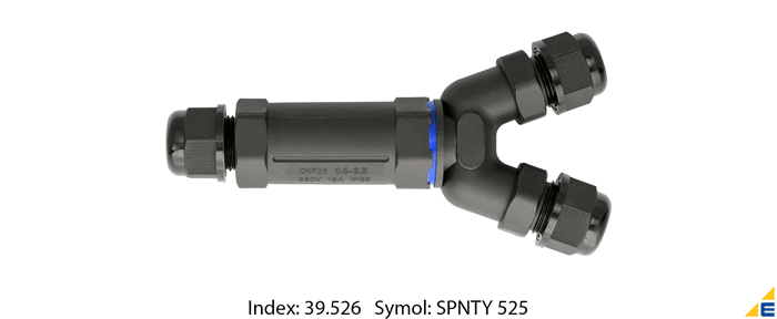 Złączka kablowa, elektro-plast, IP68, tr&oacute;jnik, wodoodporna