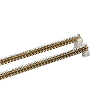  - Listwa ze złączem z zaciskami śrubowymi LZS UNI3 - UNIbox, 2 x (52 x 10 mm2), 375mm