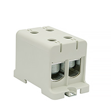 Złączki przelotowe WLZ - Złączka przelotowa WLZ35/2x150/s Al/Cu, na szynę TH35, do podłoża, kolor szary, Cu320A Al290A