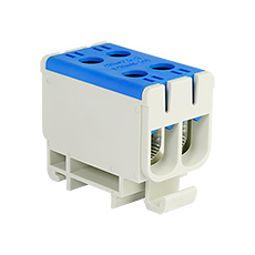  - Connector WLZ35/2x50/n Al/Cu, to TH35, color: blue, Cu160A Al145A
