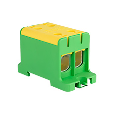  - Connector WLZ35/2x95/z Al/Cu, to TH35, color: yellow-green, Cu245A Al220A