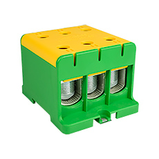 - Connector WLZ35/3x150/z, color: yellow-green, TH35