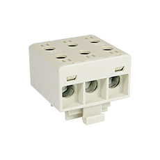  - Connector WLZ35/3x35/s, color: gray, TH35