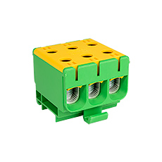 - Connector WLZ35/3x50/z, color: yellow-green, TH35