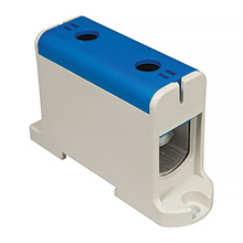  - Zacisk WLZ35P/240/n Al/Cu, na szynę TH35, do podłoża, kolor niebieski, Cu425A Al380A