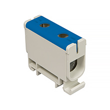  - Connector WLZ35P/50/n, to TH 35  or flat surface, Cu 135A, Al 120A, color: blue
