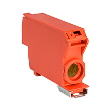  - Distribution block SDB-70/CZE, 192A, 240/415V, 6kV, TH35, 5(4+1), color: red