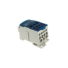  - Blok Rozdzielczy UKK-500, na szynę TH35 lub do pow. płaskich, Al/Cu, max 8x24mm, 2x35mm, 5x16mm, 4x10mm, 1000V AC/DC, 500A