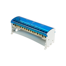  - Blok Rozdzielczy BRZ-2X15, na szynę TH35 lub do pow. płaskich, uchylna klapka, 125A