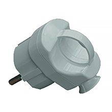  - Angular plug with handle AWA-WK transparent