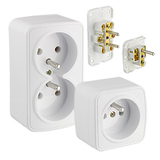 Gniazda natykowe GNB IP20