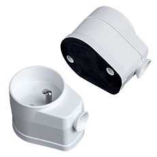 Wtyczki, Gniazda, Przewody przyłączeniowe - Gniazdo Wtyczkowe AWA-GKM, 2P+Z, 16A, 250V, z magnesem, rozbieralne