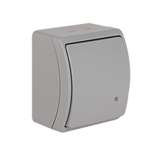  - Universal/Two-Way Switch With Illumination VW-7L, without printed pictogram, screwless terminals, IP44