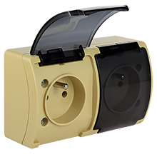 Łączniki i Gniazda - KOALA - kolor: beż