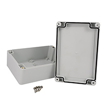 Puszki Hermetyczne Przemysłowe PHP - Puszka Hermetyczna Przemysłowa STRONG PHP-151 z uszczelką wylewaną, pokrywa na wkręty, szara, IP67