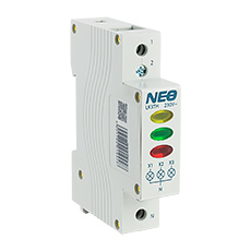  - Control Lamp, for rail TH35, 3-phase LK3TH