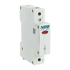 NEO -  Aparatura modułowa - Lampka kontrolna modułowa LK1TH, 1 kolorowa LED czerwona, 1 fazowa