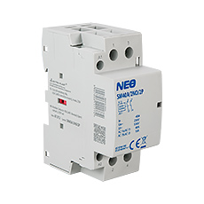 Styczniki Modułowe SM - Stycznik modułowy SM40A/2NO/2P, 40A, styki 2xNO (normalnie otwarte), cewka 230V, 2-modułowy