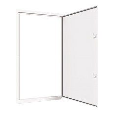  - Lacquered aluminium door with frame DR168 for Flush Distributrion Board DARP-168, color: white