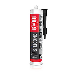 Preparaty CX80 - Silikon PROFESSIONAL CX-80, 310ml, kolor: czarny