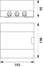 Surface distribution board SRn-6/B (N+PE)