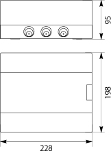 Surface distribution board SRn-8/B (N+PE)