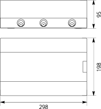 Surface distribution board SRn-12/B (N+PE)