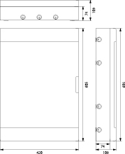 Rozdzielnica natynkowa SRn-54/B (3x18) (N+PE)