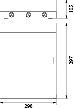 Surface distribution board SRn-24/B (N+PE)