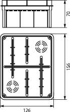 Flush junction boxes Pp/t 6     (126 x 156 x 68,5)