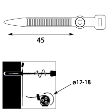 Clamping wire grip UP-with 