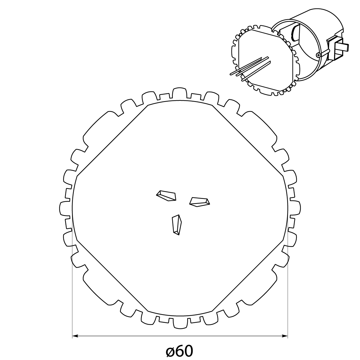 Signaling cover Φ60 Signaling cover Φ60,elektro-plast