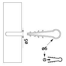 Fast fixing wire grip , band USMO - 6 