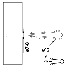 Fast fixing wire grip , band USMO - 12
