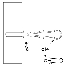 Fast fixing wire grip , band USMO - 14